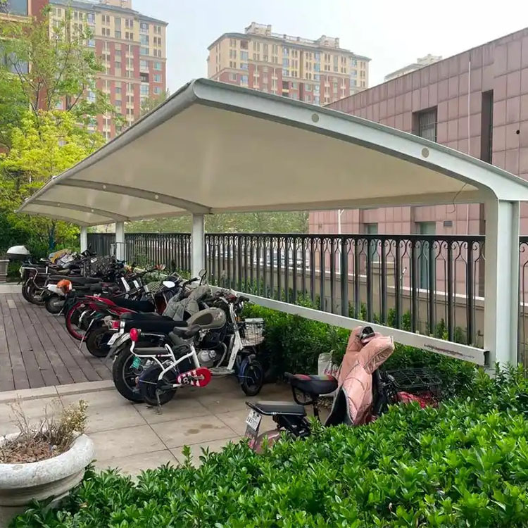 万年县膜结构电动车棚